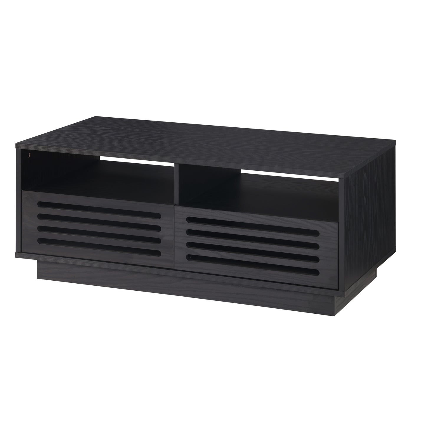 Tauris BURBANKCTBO Coffee Table – Black Oak Finish with Drawers & Shelves