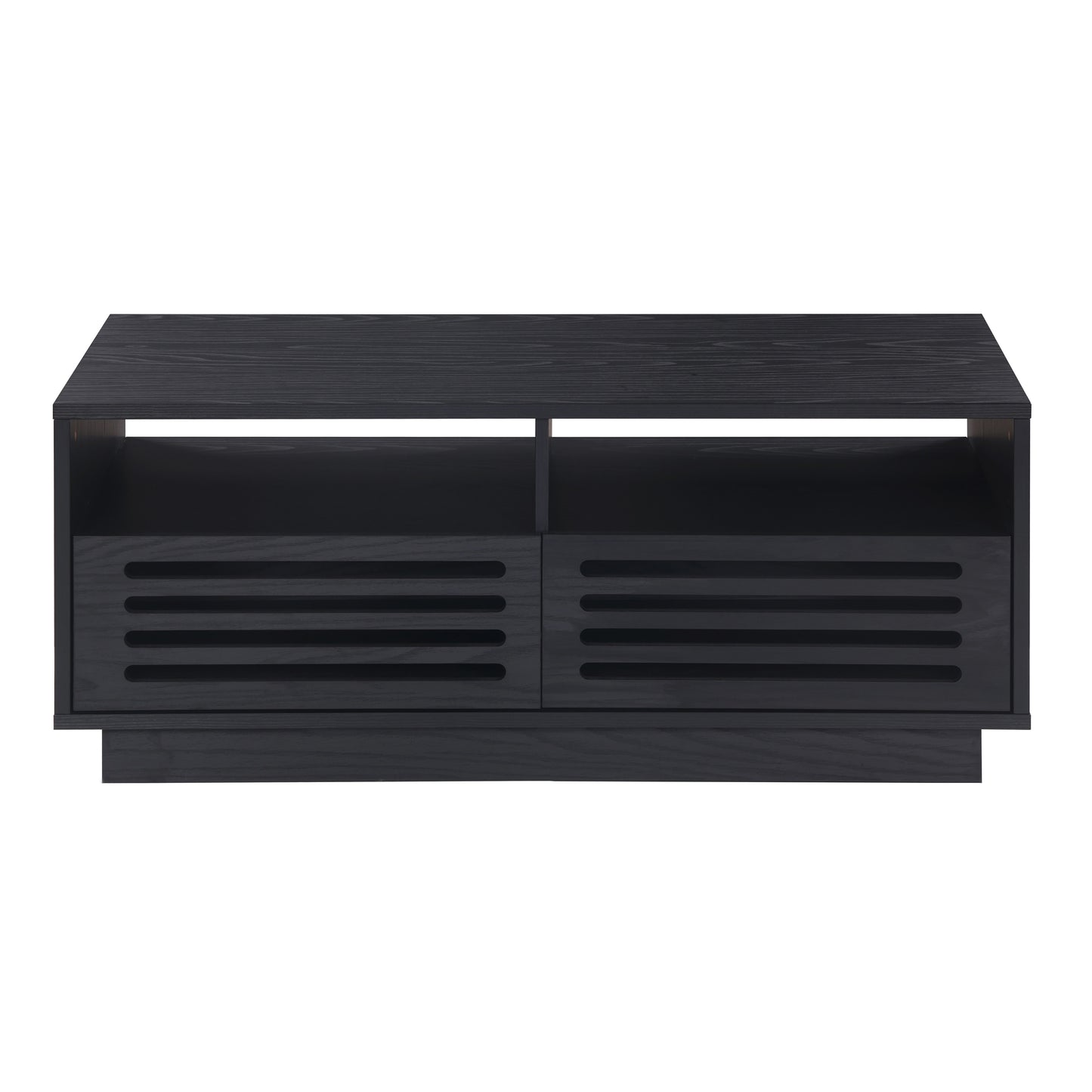 Tauris BURBANKCTBO Coffee Table – Black Oak Finish with Drawers & Shelves