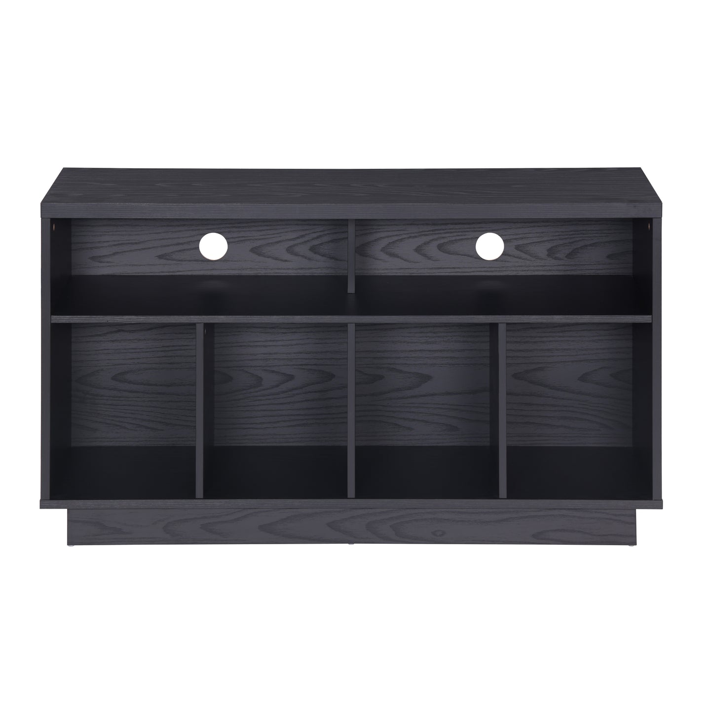 Tauris EDISON Media Stand 1200mm – Vinyl Record Storage & Component Cabinet in Black Oak Finish