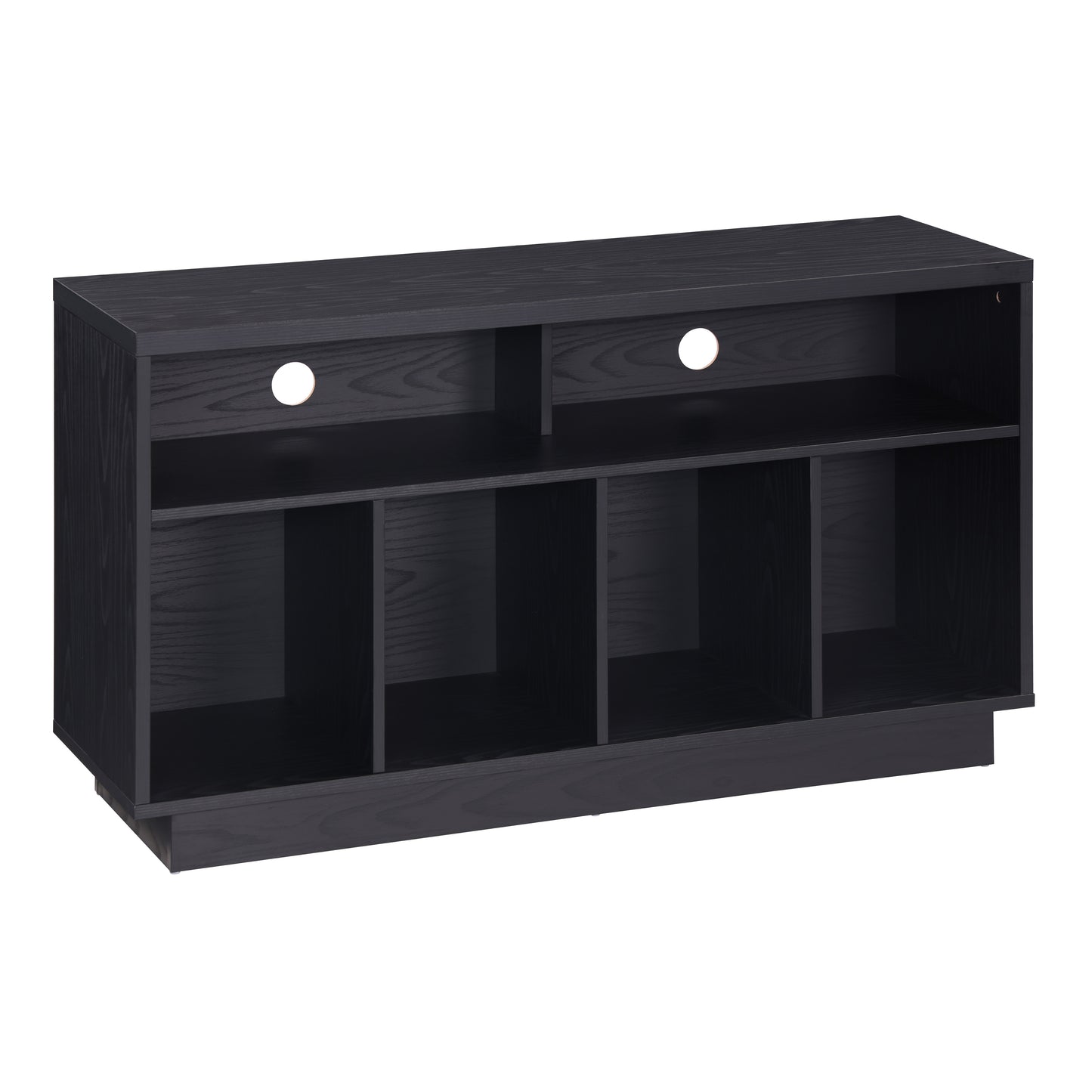 Tauris EDISON Media Stand 1200mm – Vinyl Record Storage & Component Cabinet in Black Oak Finish