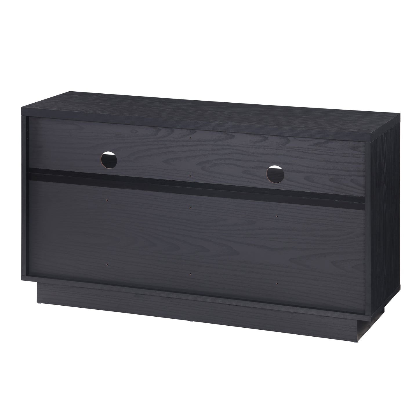 Tauris EDISON Media Stand 1200mm – Vinyl Record Storage & Component Cabinet in Black Oak Finish
