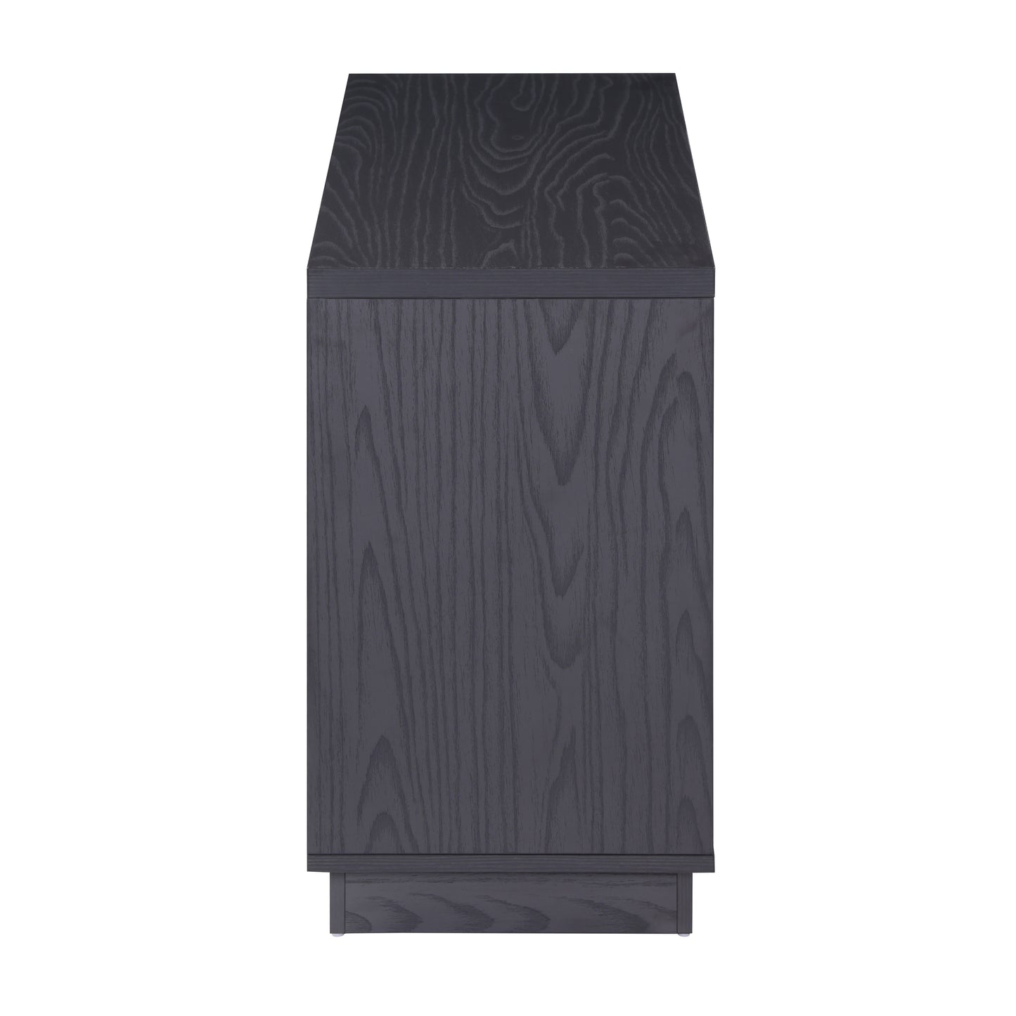 Tauris EDISON Media Stand 1200mm – Vinyl Record Storage & Component Cabinet in Black Oak Finish