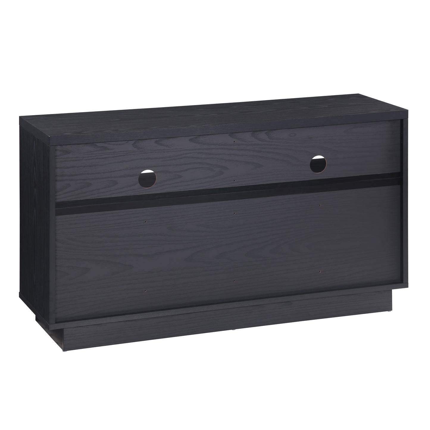 Tauris EDISON Media Stand 1200mm – Vinyl Record Storage & Component Cabinet in Black Oak Finish
