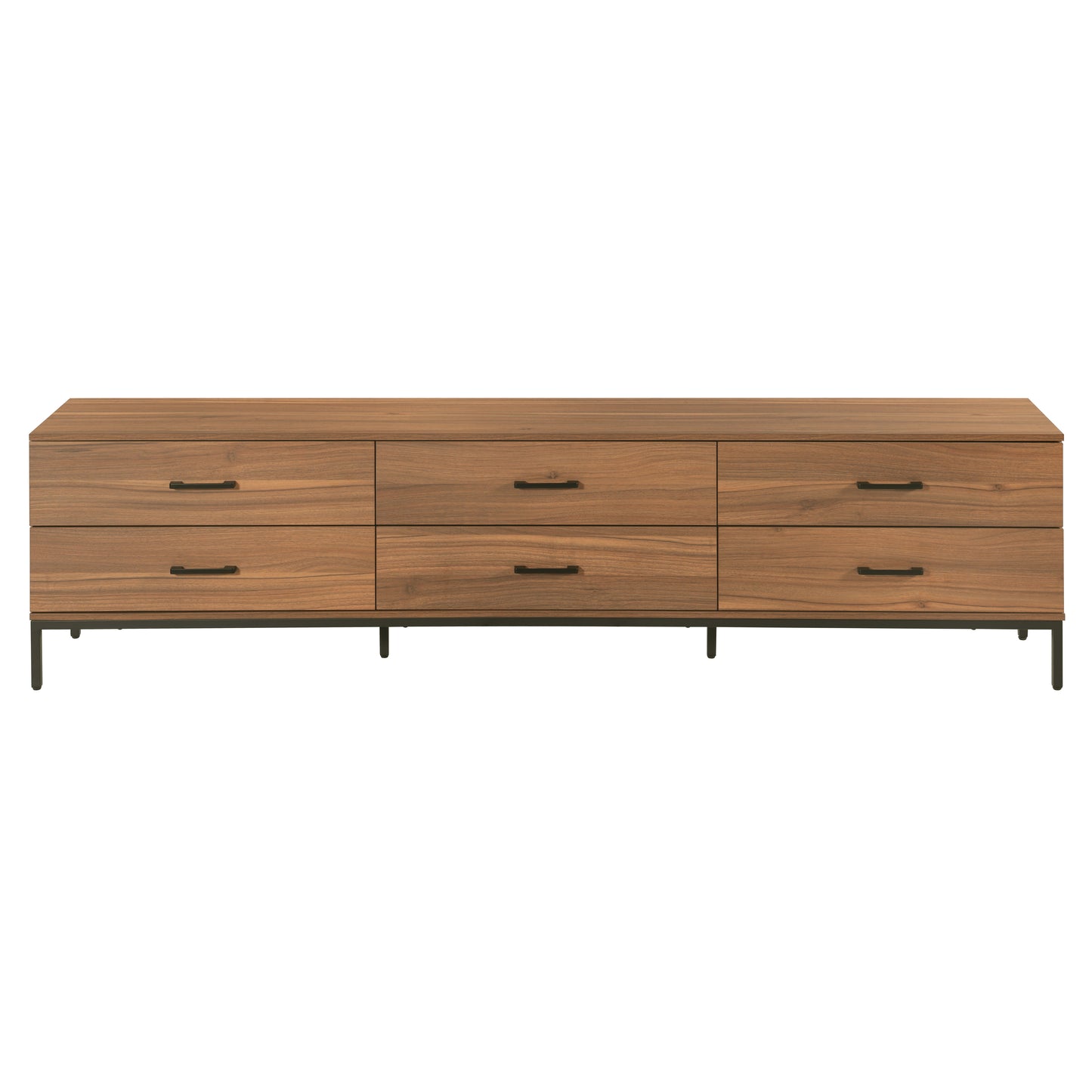 Tauris ELGIN2200WAL TV Unit – 2200mm Walnut Entertainment Cabinet with Drawers