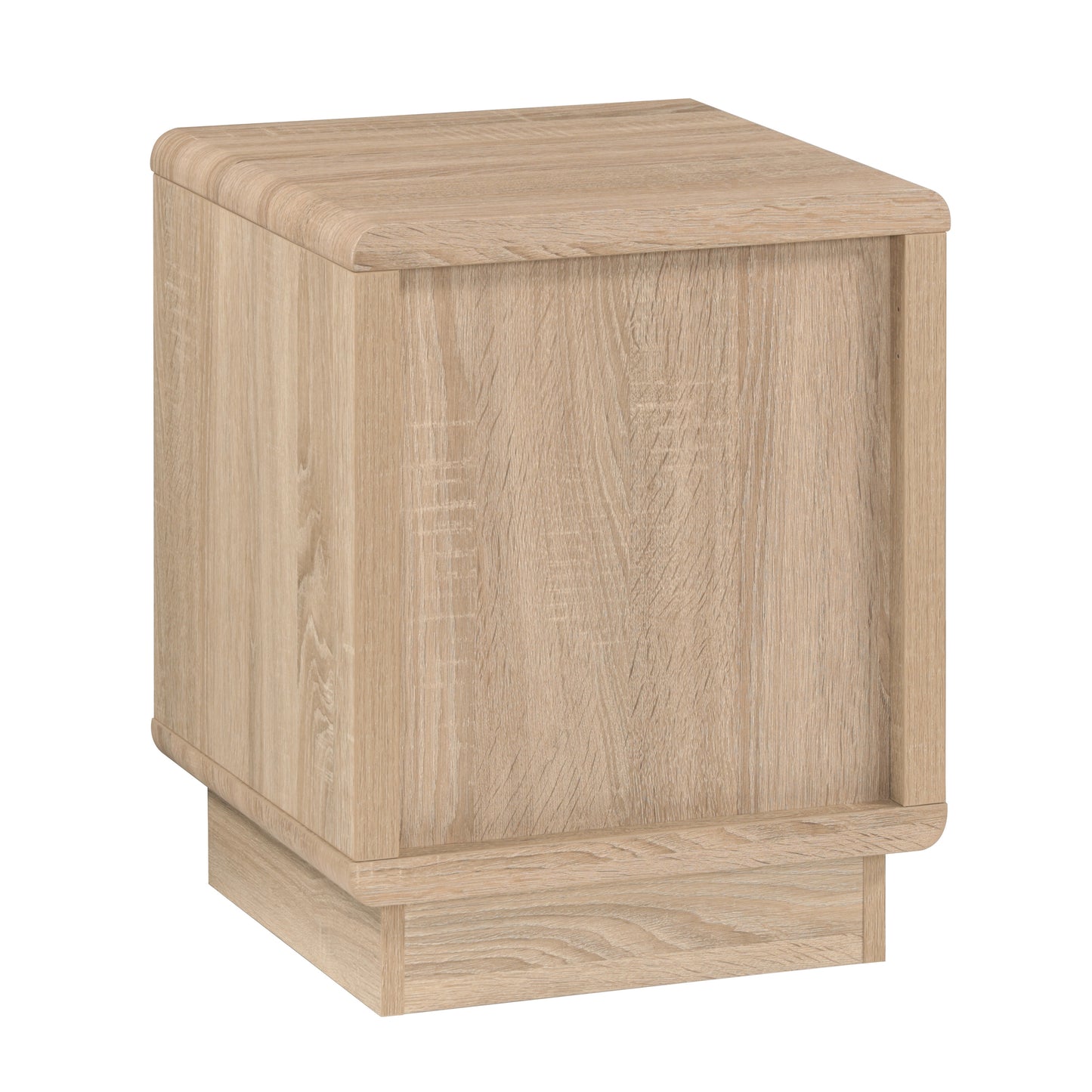 Tauris HOVERETLO Side Table – Light Oak with White Painted Drawer
