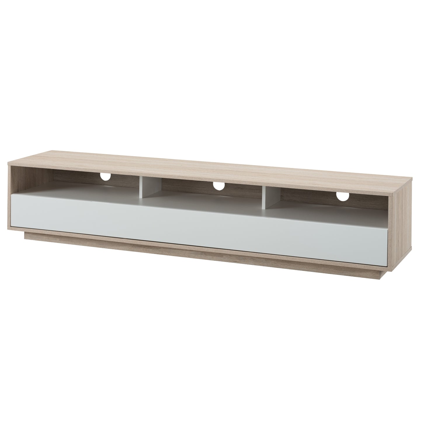 Tauris Suave Entertainment Center, TV Cabinet, Entertainment Unit 1800mm Low Line, Sound Bar Shelf, Oak