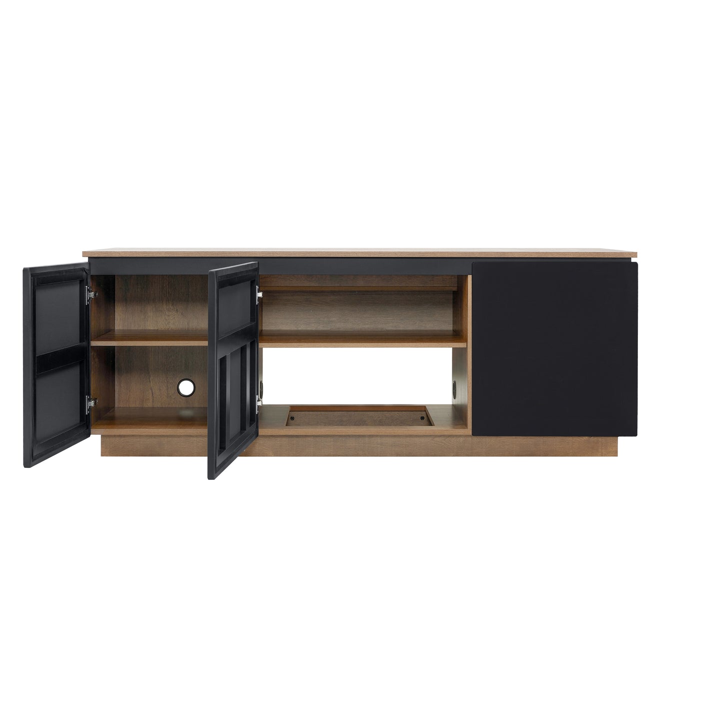 Tauris Hollywood Entertainment Center, TV Stand, Entertainment Unit 1800mm Subwoofer Storage Dark Oak