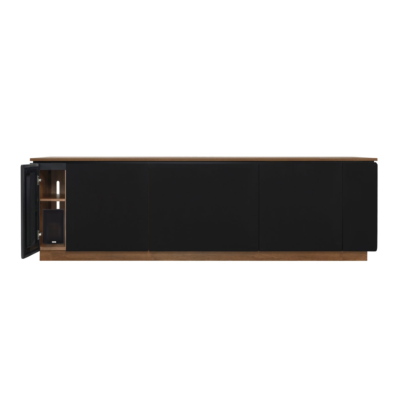 Tauris Hollywood Entertainment Center, TV Stand, Entertainment Unit 2250mm Subwoofer Storage Dark Oak