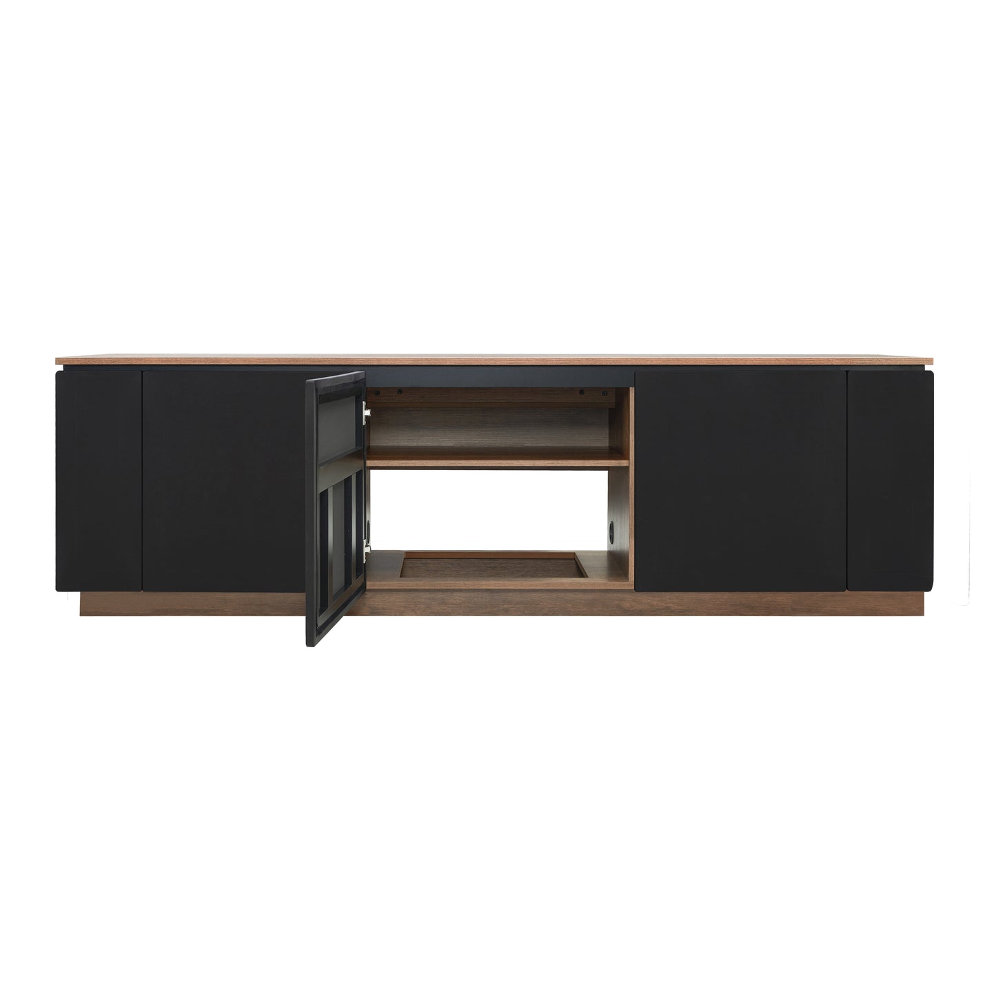 Tauris Hollywood Entertainment Center, TV Stand, Entertainment Unit 2250mm Subwoofer Storage Dark Oak
