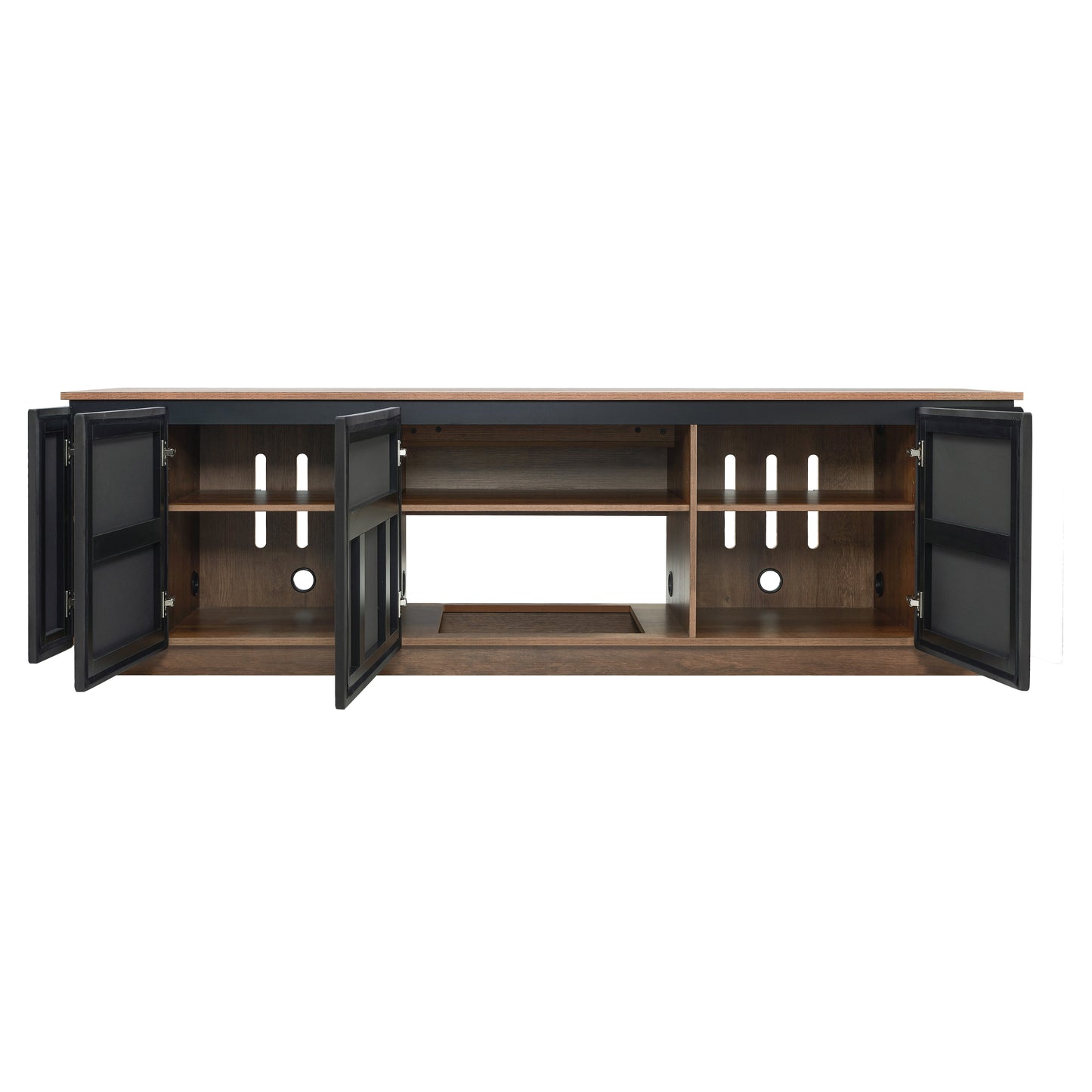 Tauris Hollywood Entertainment Center, TV Stand, Entertainment Unit 2250mm Subwoofer Storage Dark Oak
