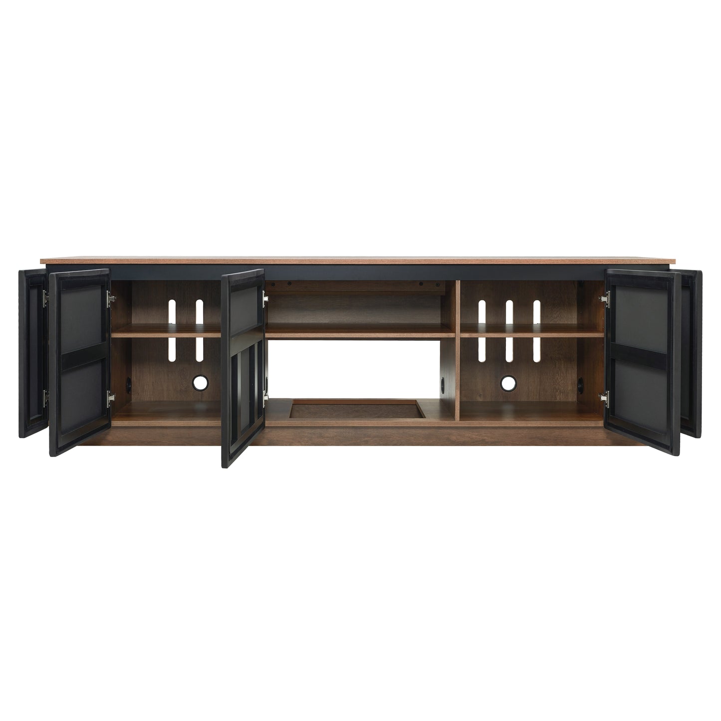Tauris Hollywood Entertainment Center, TV Stand, Entertainment Unit 2250mm Subwoofer Storage Dark Oak