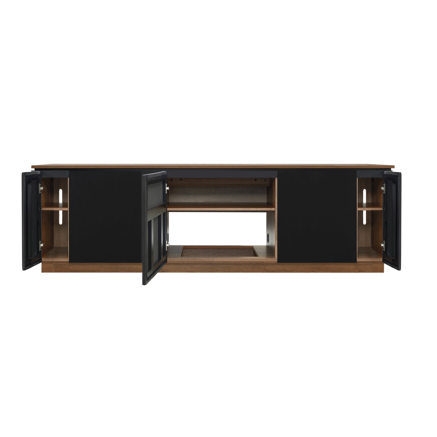 Tauris Hollywood Entertainment Center, TV Stand, Entertainment Unit 2250mm Subwoofer Storage Dark Oak