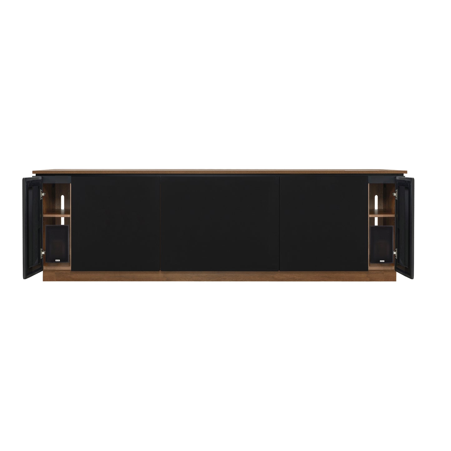 Tauris Hollywood Entertainment Center, TV Stand, Entertainment Unit 2250mm Subwoofer Storage Dark Oak