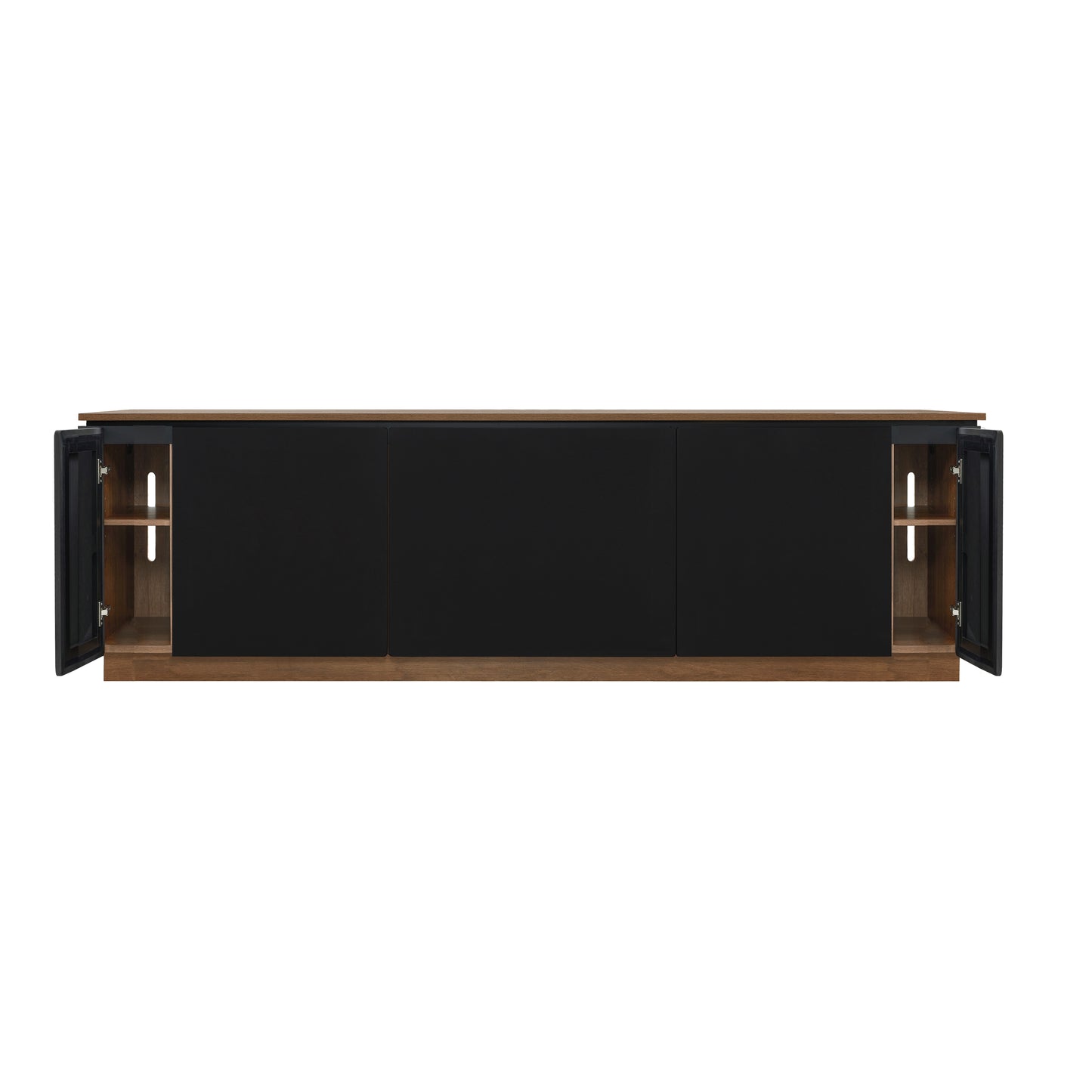 Tauris Hollywood Entertainment Center, TV Stand, Entertainment Unit 2250mm Subwoofer Storage Dark Oak