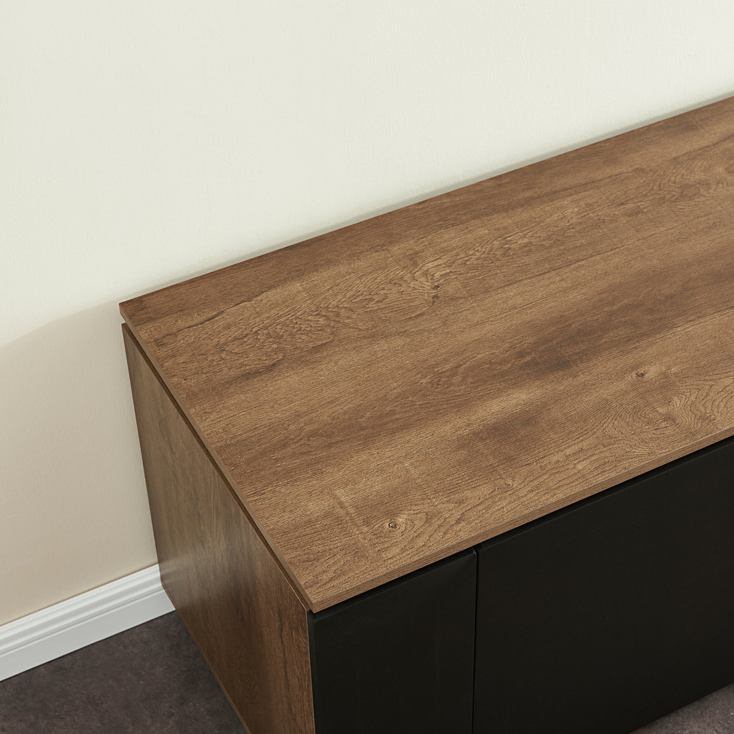 Tauris Hollywood Entertainment Center, TV Stand, Entertainment Unit 2250mm Subwoofer Storage Dark Oak