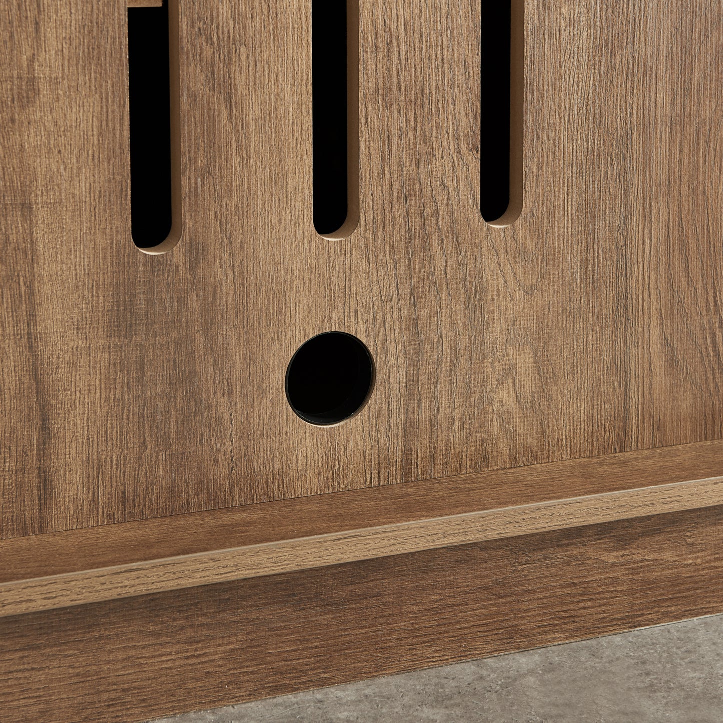 Tauris Hollywood Entertainment Center, TV Stand, Entertainment Unit 2250mm Subwoofer Storage Dark Oak
