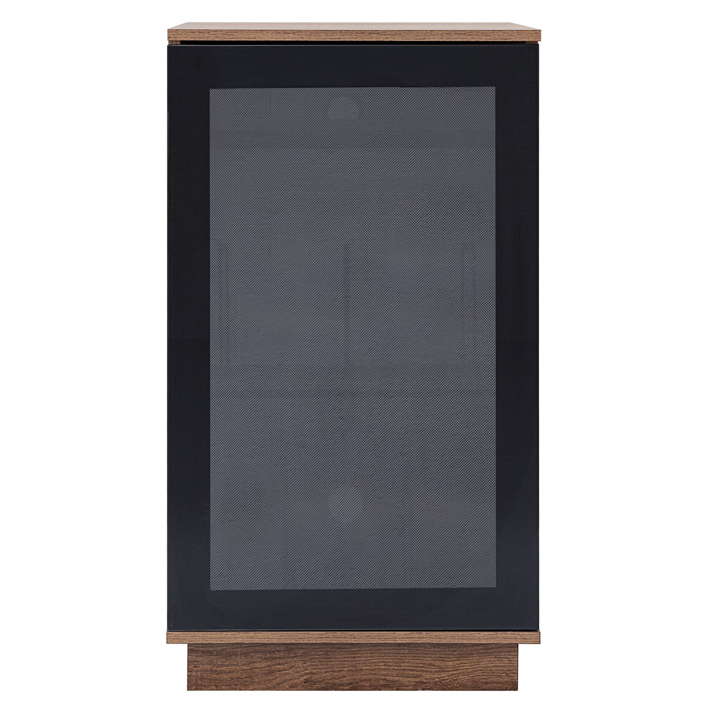 Tauris Hollywood Media Storage Cabinet, Lift Up Turntable Shelf, Vinyl Record Storage Racks, Tempered Glass, Dark Oak