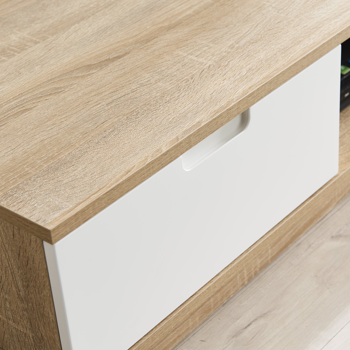Tauris Rio Entertainment Center, TV Cabinet, Entertainment Unit 1800mm Low Line, Sound Bar Shelf, Oak