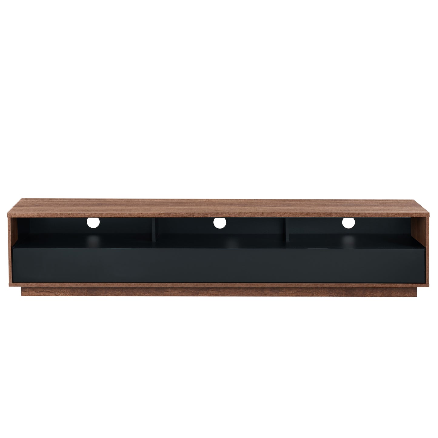 Tauris Suave Entertainment Center, TV Cabinet, Entertainment Unit 1800mm Low Line, Sound Bar Shelf, Dark Oak