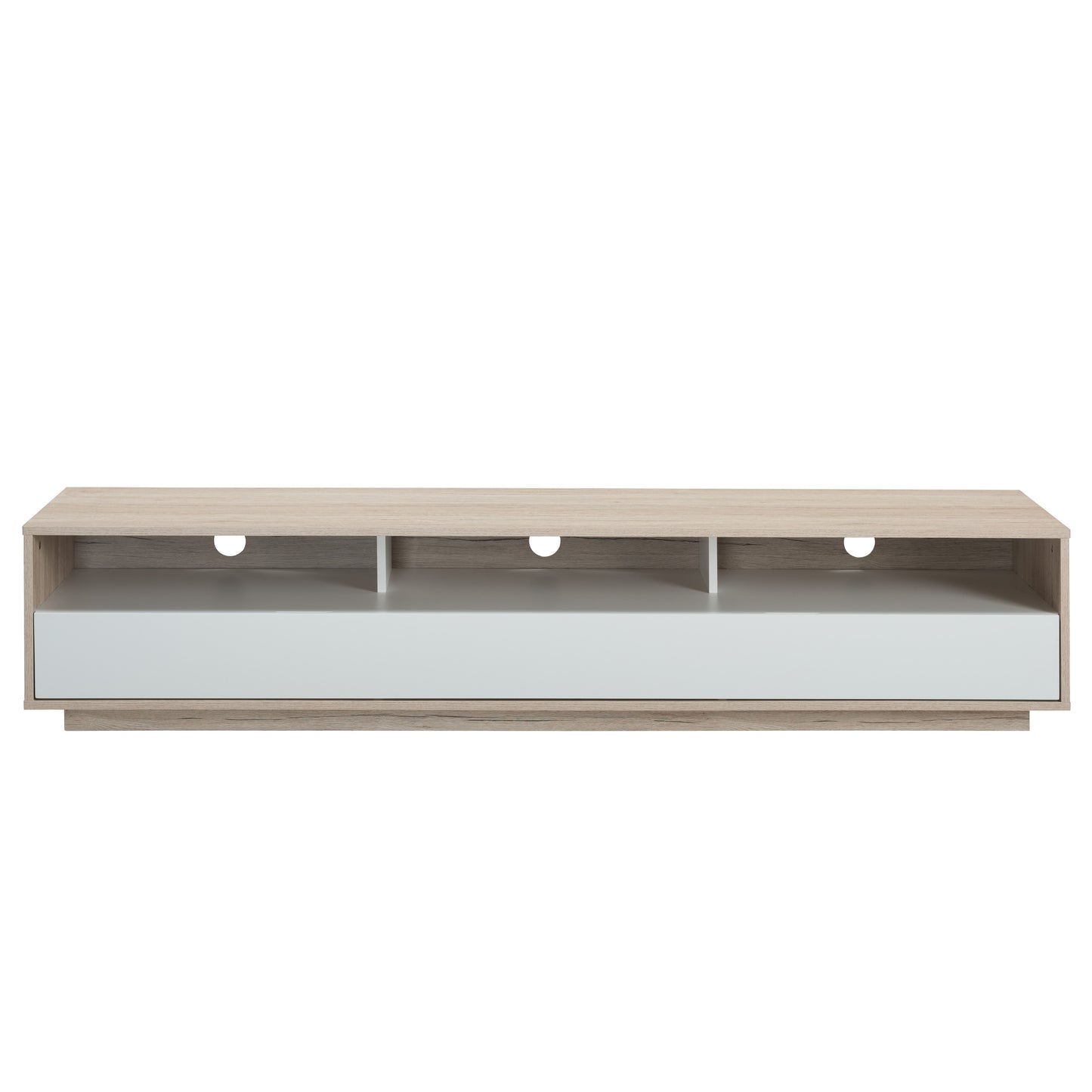 Tauris Suave Entertainment Center, TV Cabinet, Entertainment Unit 1800mm Low Line, Sound Bar Shelf, Oak