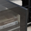 Tauris Titan Entertainment Center, TV Cabinet, Entertainment Unit 1800mm Two Drawers Tempered Glass, Black
