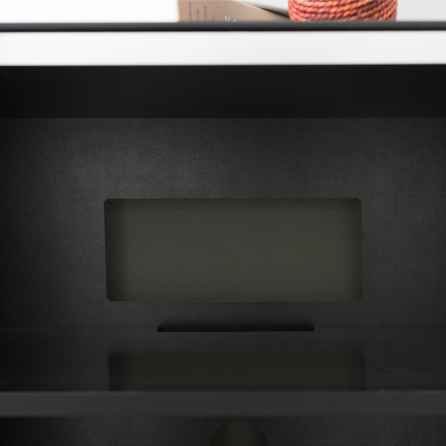 Tauris Titan Media Storage Cabinet, Hi Fi Cabinet, Tempered Glass Door, Black