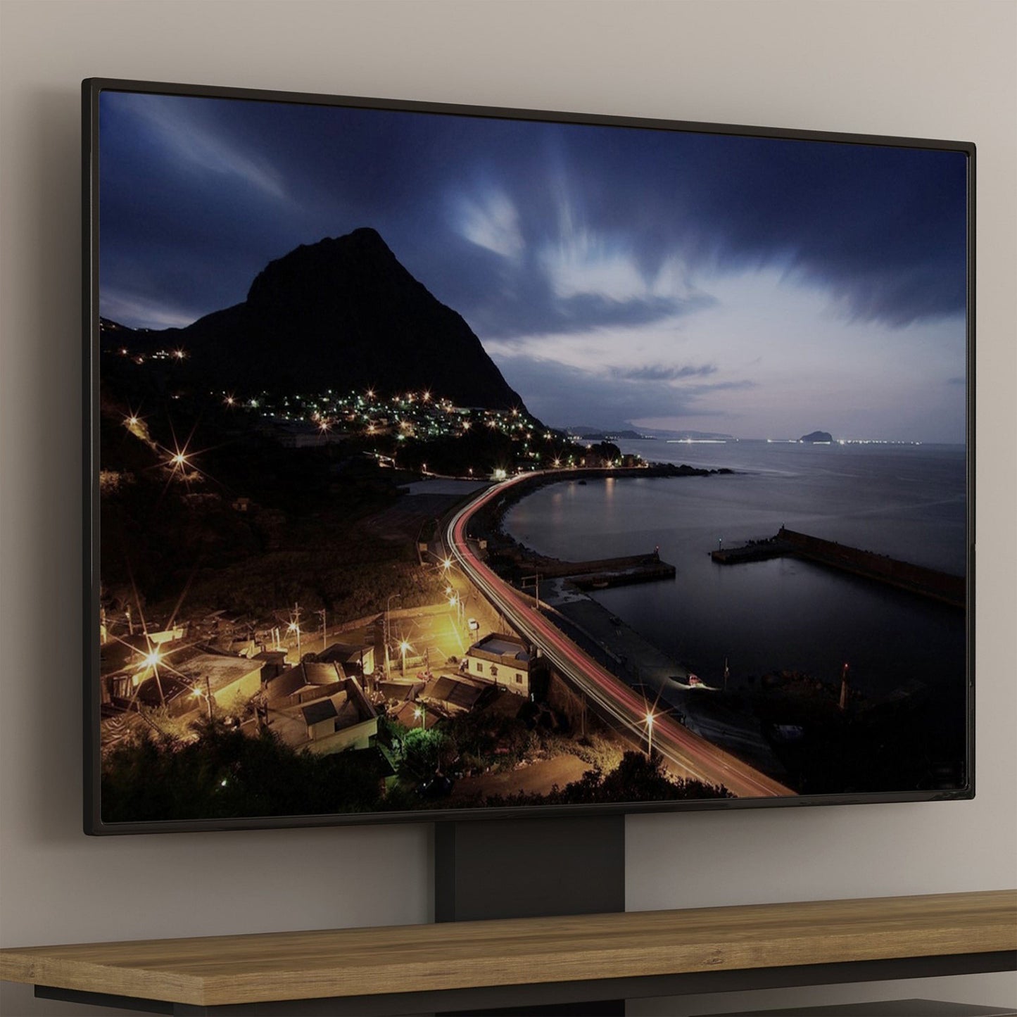 Tauris Voodoo Entertainment Center, TV Stand, Entertainment Unit 1520mm Free Standing TV Mount Cabinet Dark Oak