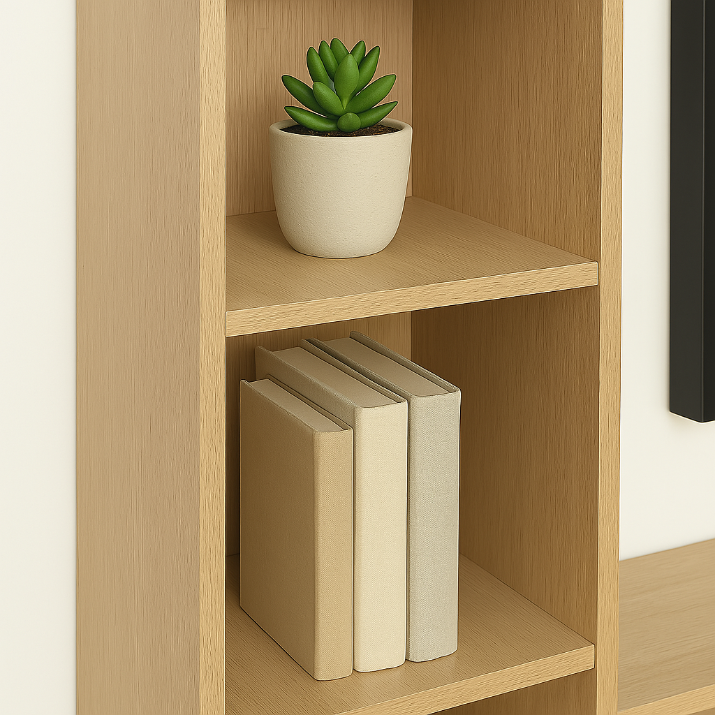 Tauris View Entertainment Center, TV Cabinet, 2900mm Media Center, Natural Oak