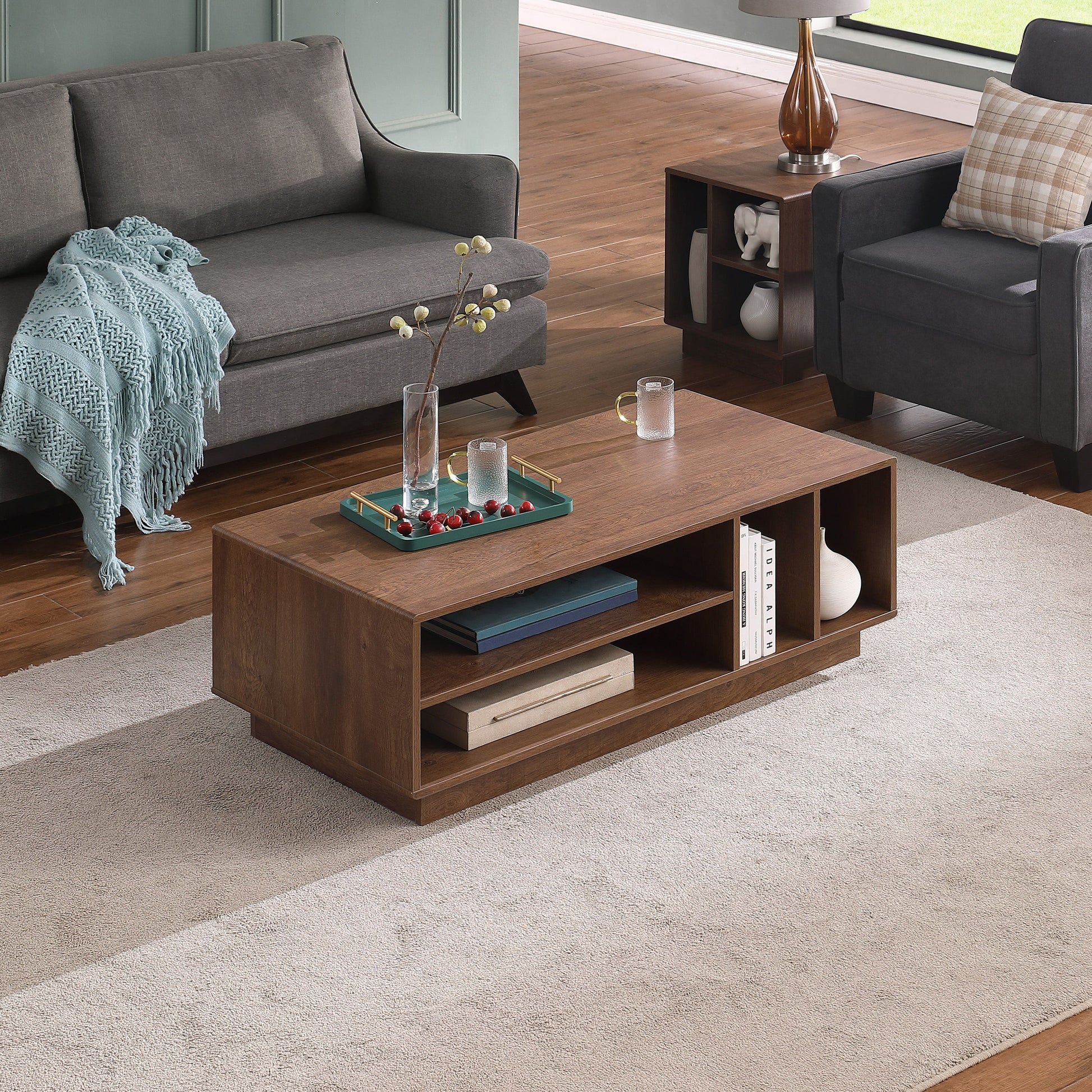 Encore Coffee Table Dark Oak by Tauris™ Home Living Store