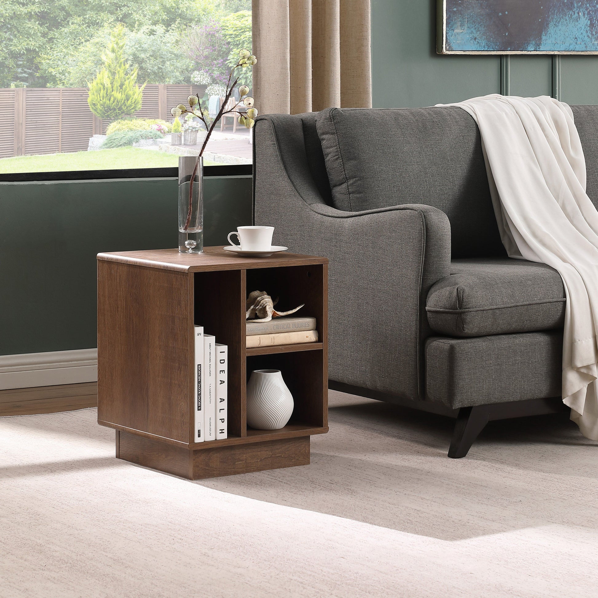 Encore Side Table Dark Oak by Tauris™ Home Living Store