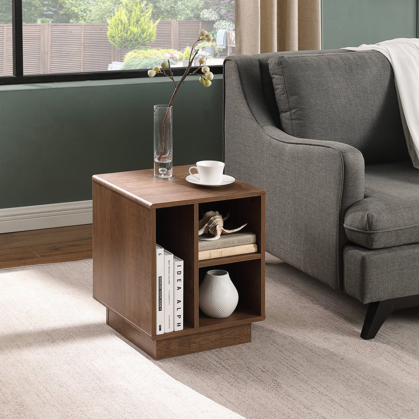 Encore Side Table Dark Oak by Tauris™ Home Living Store