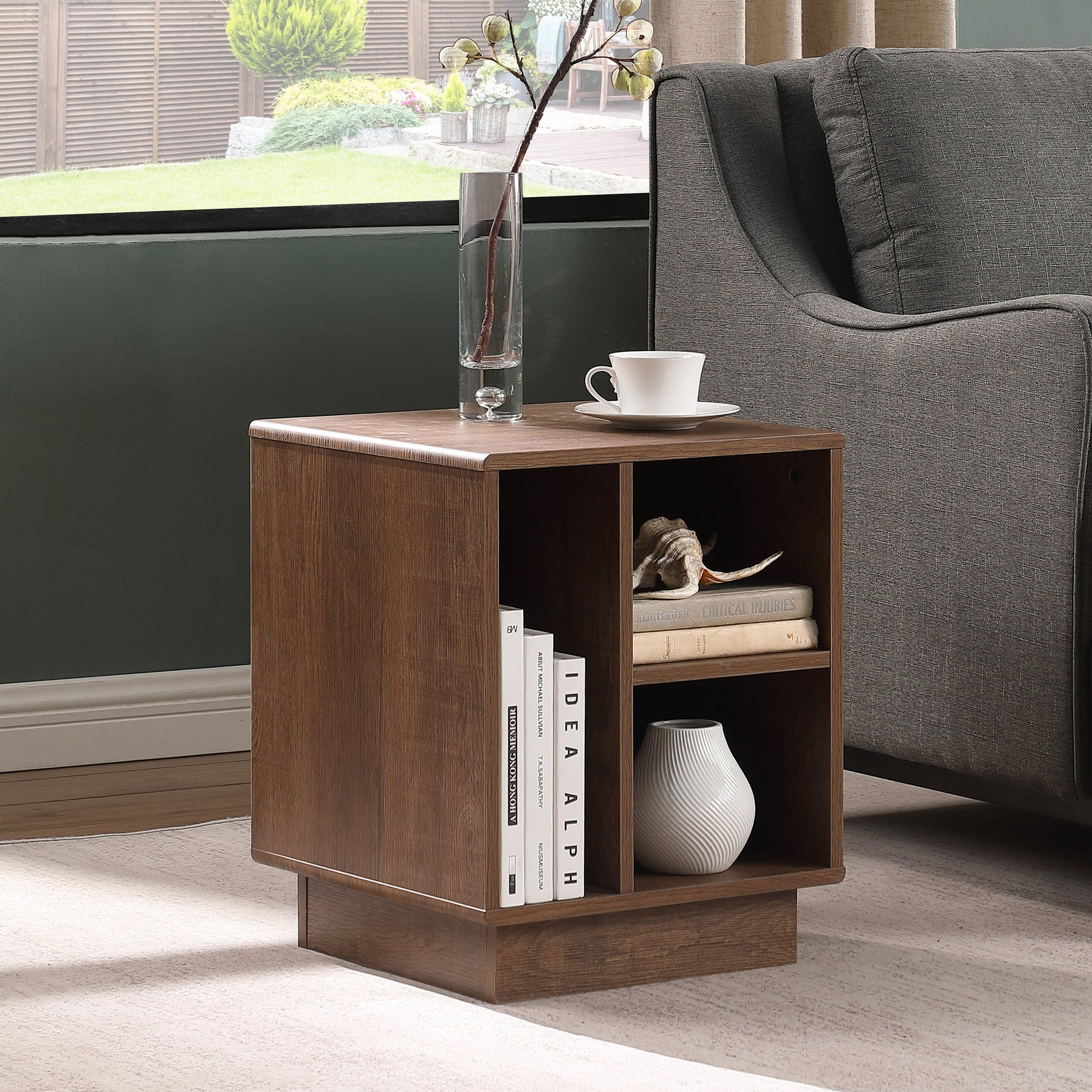 Encore Side Table Dark Oak by Tauris™ Home Living Store