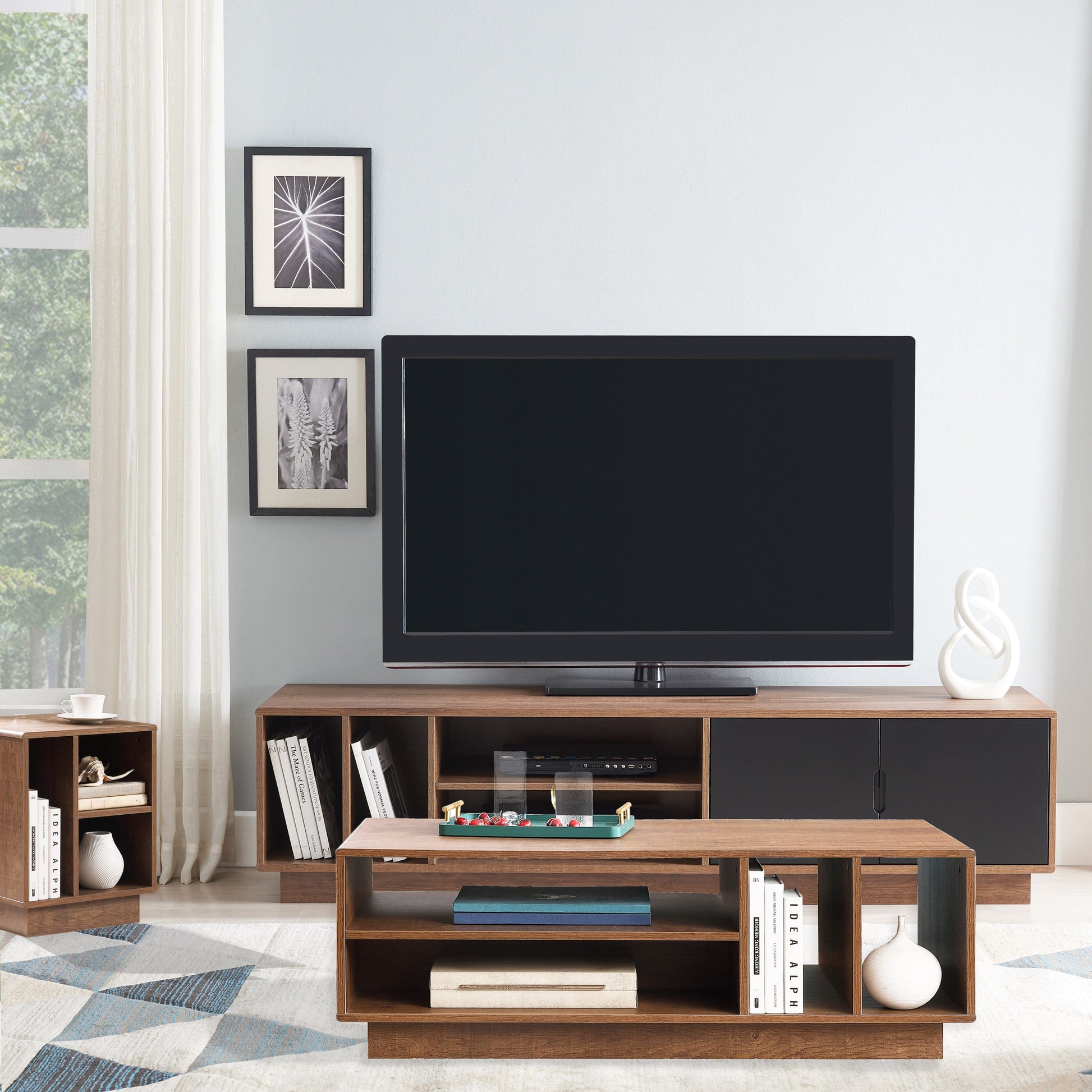 Encore Side Table Dark Oak by Tauris™ Home Living Store