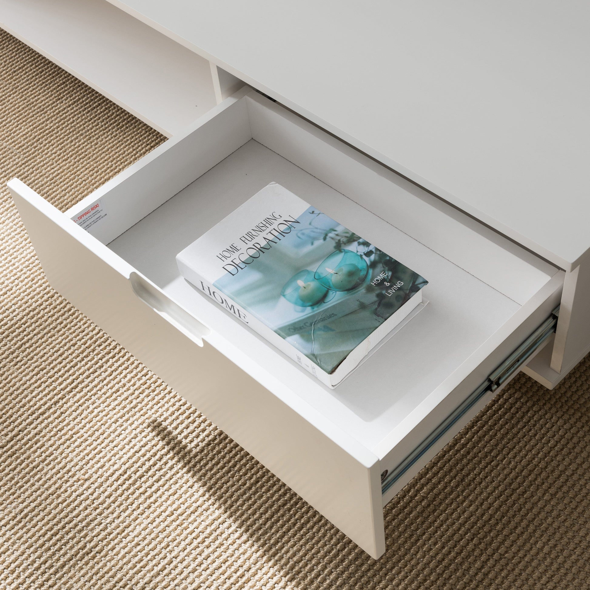 NOVA LL Entertainment Unit White by Tauris™ Furniture > Entertainment Centers & TV Stands HLS