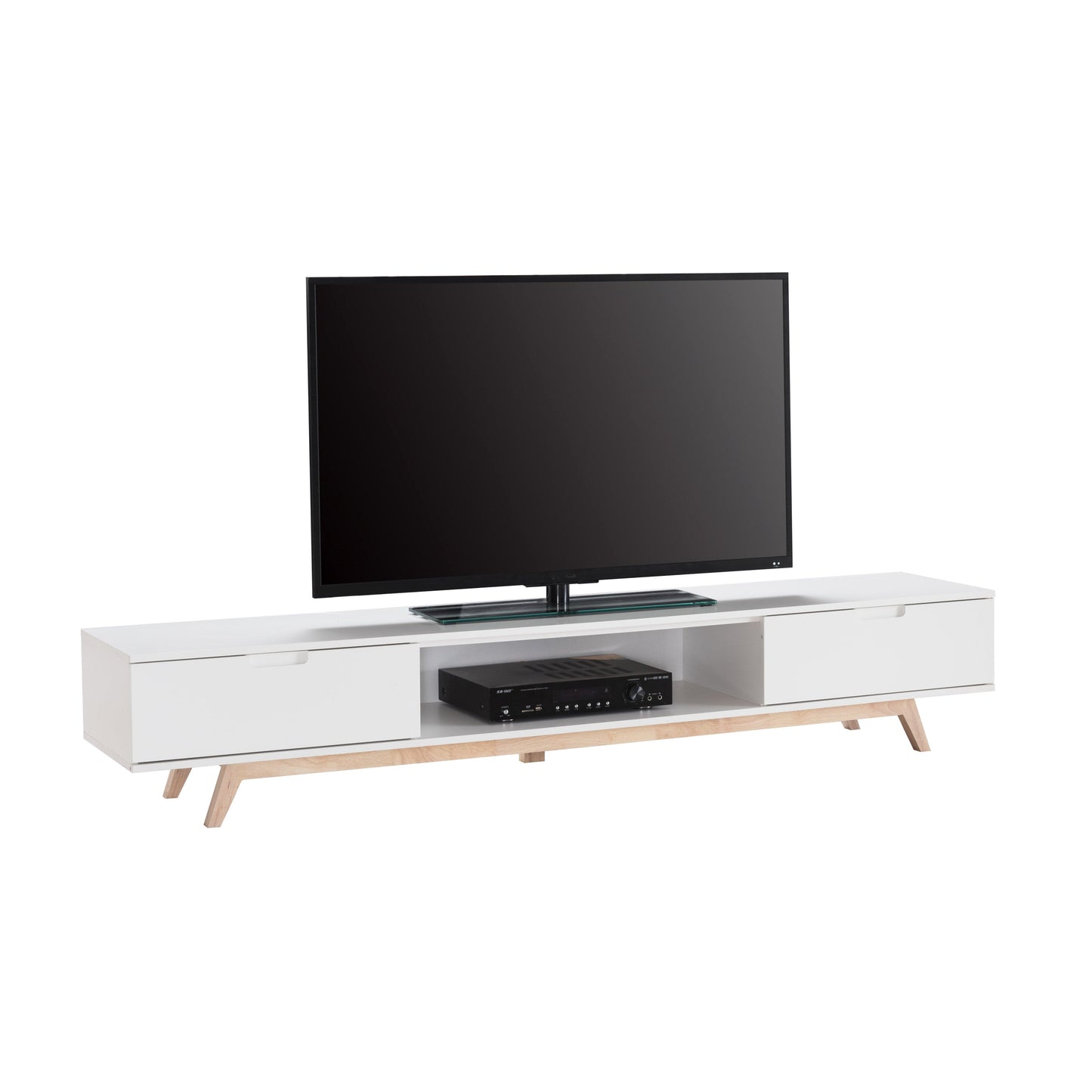 NOVA LL Entertainment Unit White by Tauris™ Furniture > Entertainment Centers & TV Stands HLS
