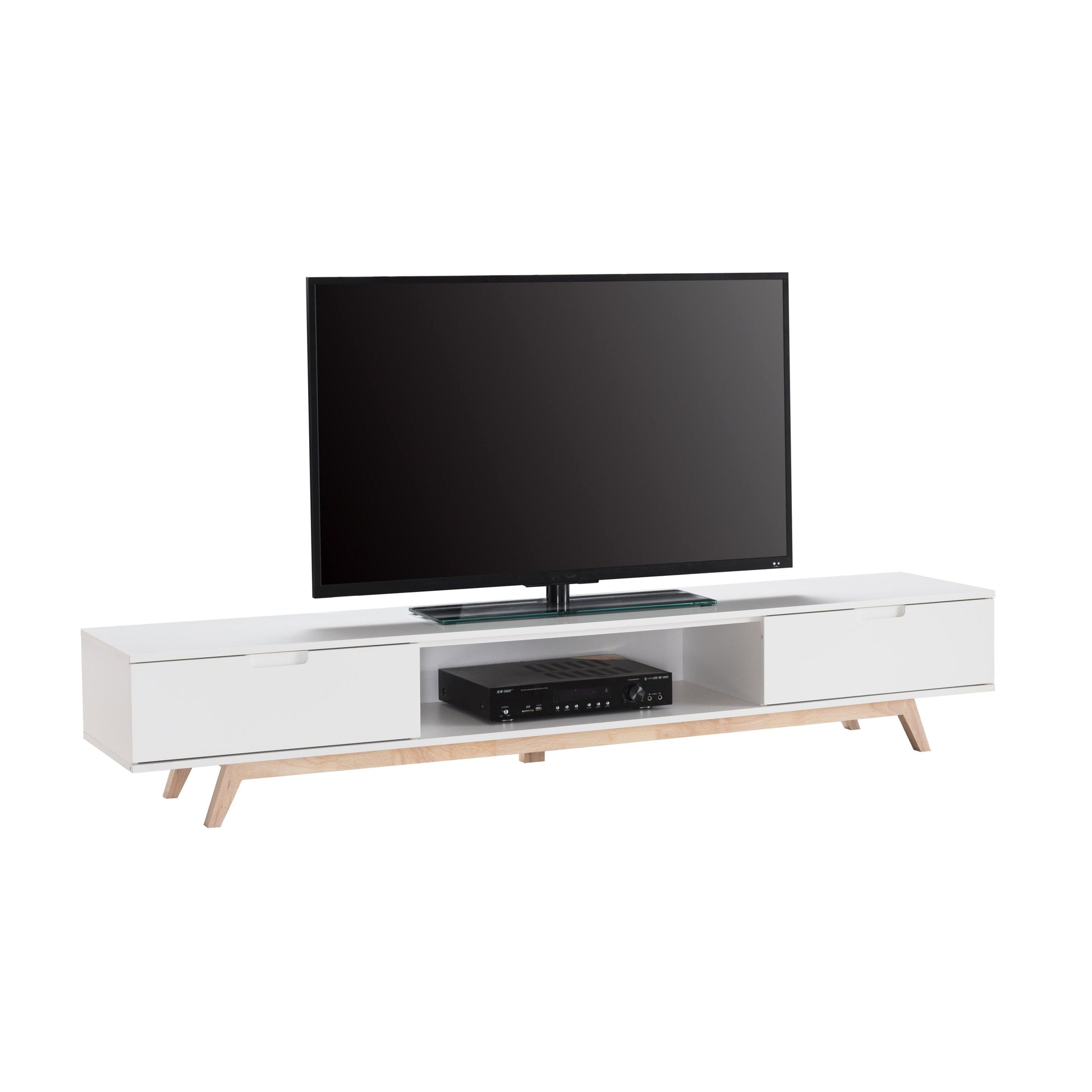 NOVA LL Entertainment Unit White by Tauris™ Furniture > Entertainment Centers & TV Stands HLS