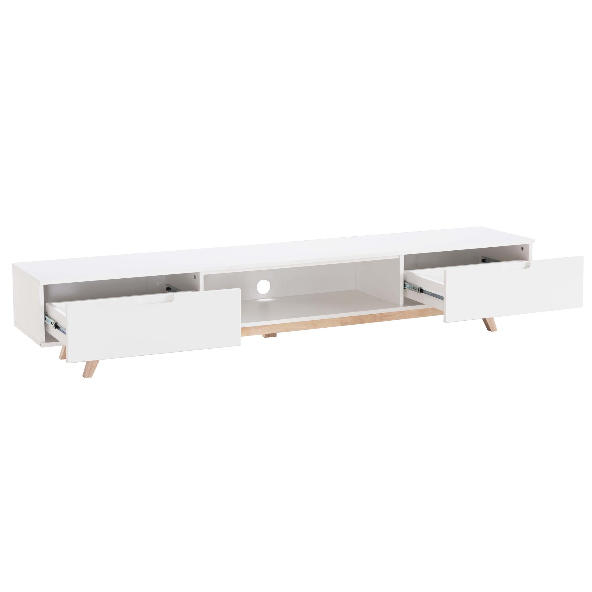 NOVA LL Entertainment Unit White by Tauris™ Furniture > Entertainment Centers & TV Stands HLS