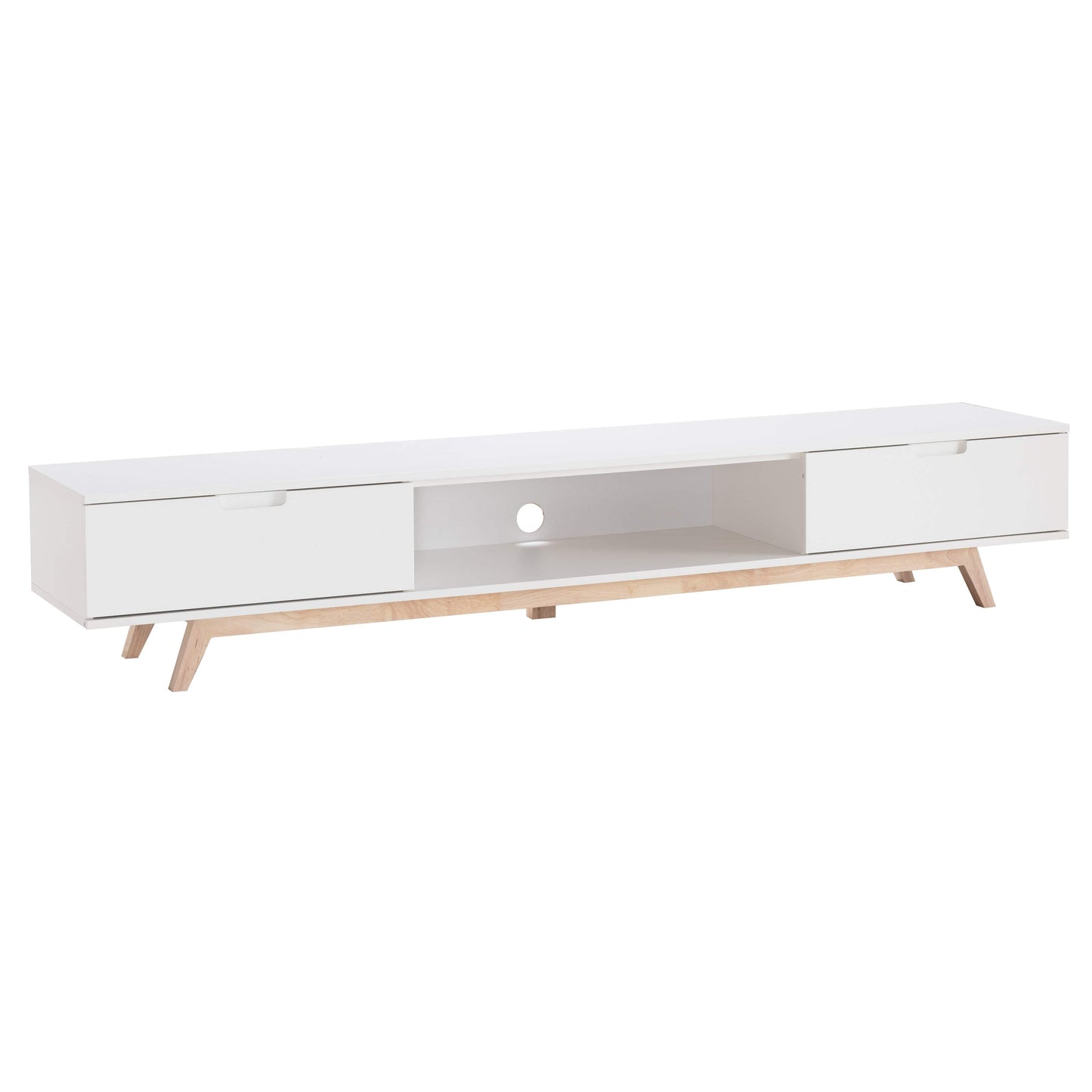NOVA LL Entertainment Unit White by Tauris™ Furniture > Entertainment Centers & TV Stands HLS