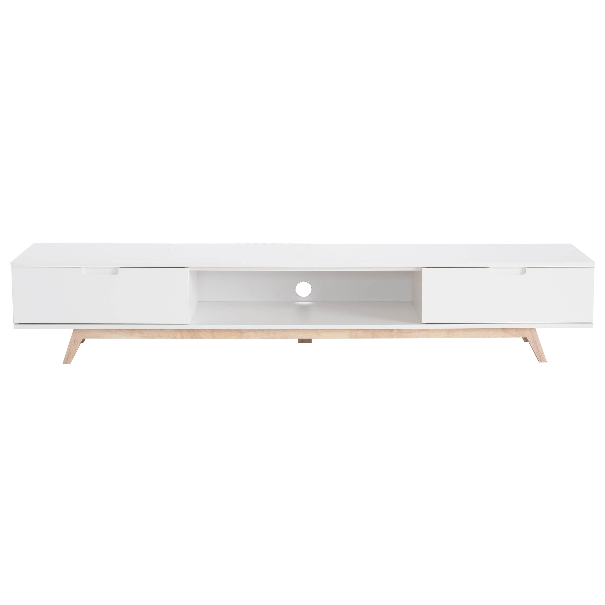 NOVA LL Entertainment Unit White by Tauris™ Furniture > Entertainment Centers & TV Stands HLS