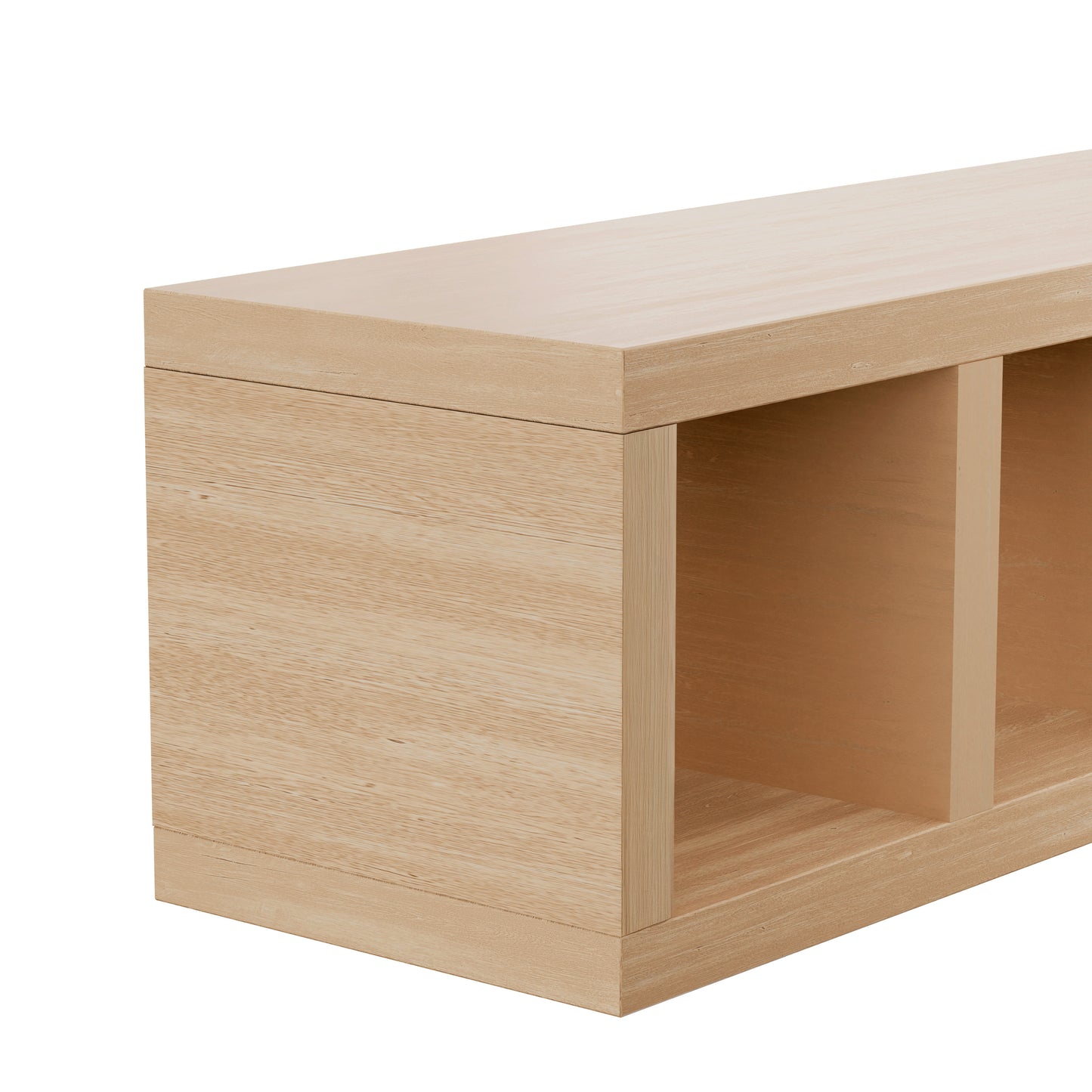 Tauris Astro Entertainment Cabinet, Extendable TV Unit, 317cm, Low Line Natural Oak White