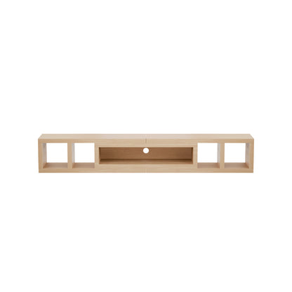 Tauris Astro Entertainment Cabinet, Extendable TV Unit, 317cm, Low Line Natural Oak