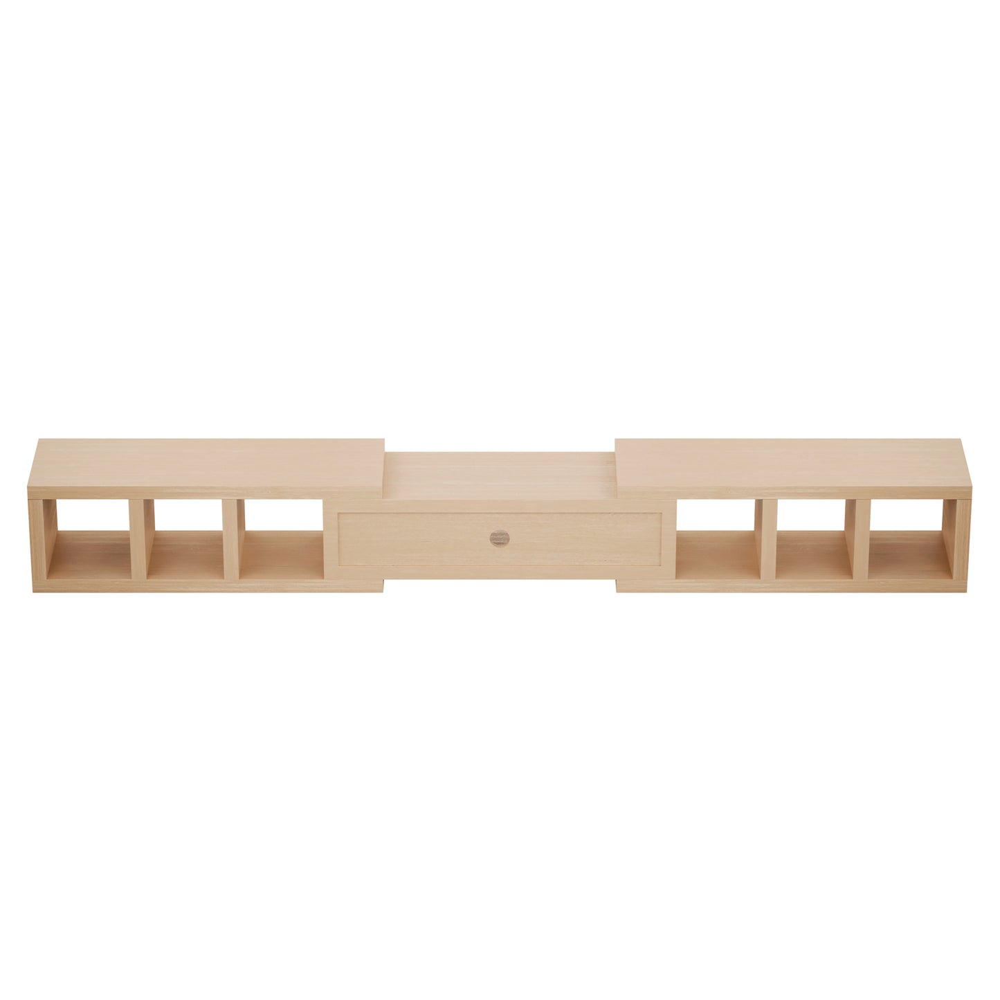 Tauris Astro Entertainment Cabinet, Extendable TV Unit, 317cm, Low Line Natural Oak