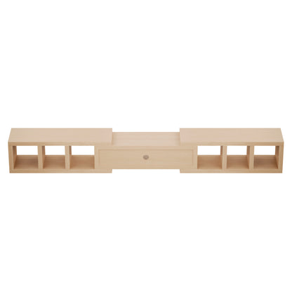 Tauris Astro Entertainment Cabinet, Extendable TV Unit, 317cm, Low Line Natural Oak