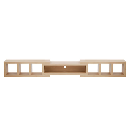Tauris Astro Entertainment Cabinet, Extendable TV Unit, 317cm, Low Line Natural Oak
