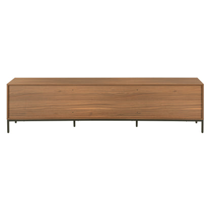Tauris ELGIN2200WAL TV Unit – 2200mm Walnut Entertainment Cabinet with Drawers