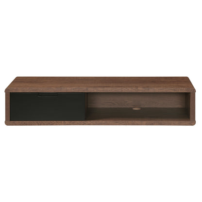 Tauris Hover Entertainment Center, TV Stand, Entertainment Unit 1200mm Wall Mount Unit Dark Oak