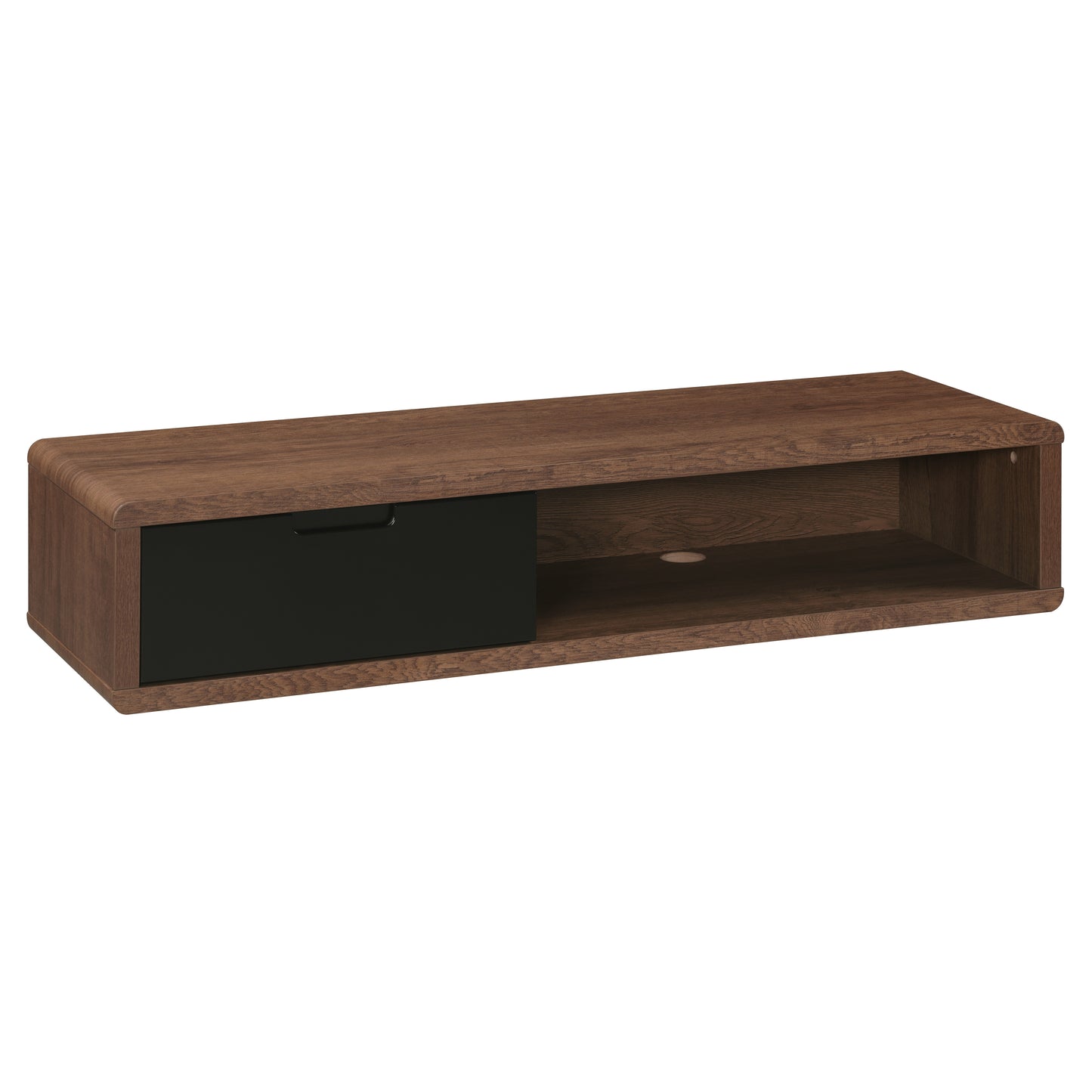Tauris Hover Entertainment Center, TV Stand, Entertainment Unit 1200mm Wall Mount Unit Dark Oak