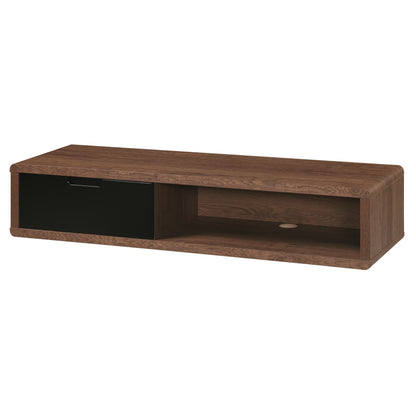 Tauris Hover Entertainment Center, TV Stand, Entertainment Unit 1200mm Wall Mount Unit Dark Oak