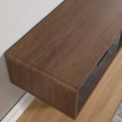 Tauris Hover Entertainment Center, TV Stand, Entertainment Unit 1200mm Wall Mount Unit Dark Oak