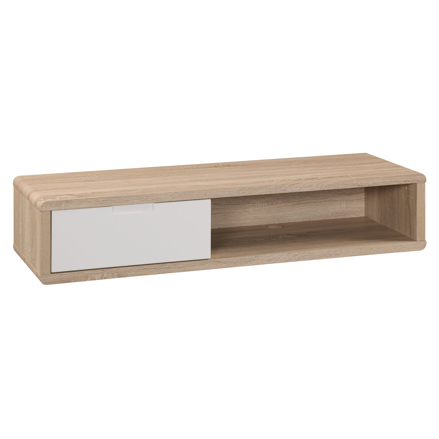 Tauris Hover Entertainment Center, TV Stand, Entertainment Unit 1200mm Wall Mount Unit Light Oak